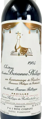 Château Mouton Baronne Philippe 1984, foto 2 de 4