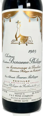 Château Mouton Baronne Philippe 1985, foto 3 de 5