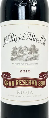 La Rioja Alta · Gran Reserva 890 2010, foto 2 de 3